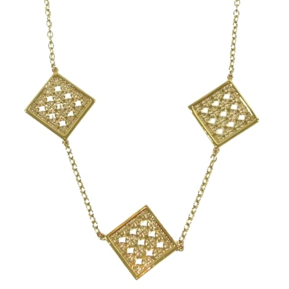 TORY BURCH • Perforated Logo Rotary Necklace - Picture 6 of 8